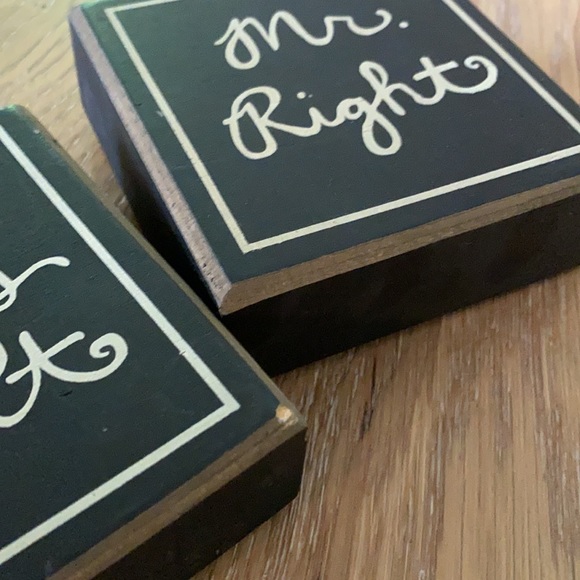 Small wooden box decor “Mr Right” & “Mrs right” - Picture 6 of 6